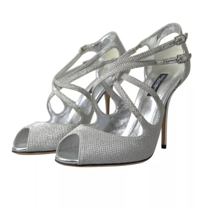 Sandales à talons et escarpins Dolce &amp; Gabbana à reflets argentés