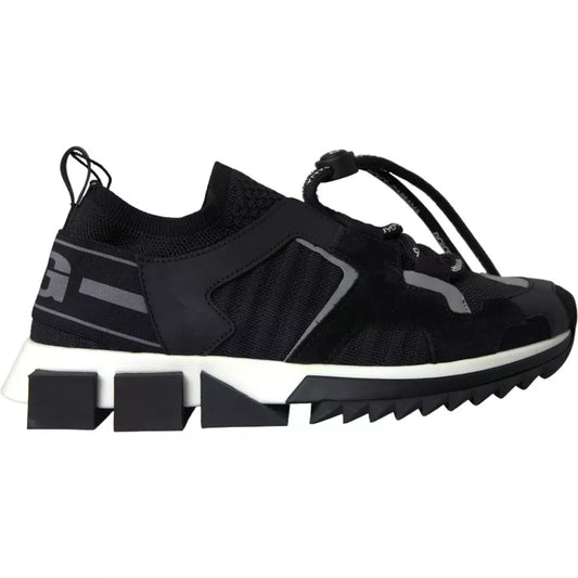 Dolce & Gabbana Black White Logo Sorrento Mens Sneakers Shoes by Dolce & Gabbana
