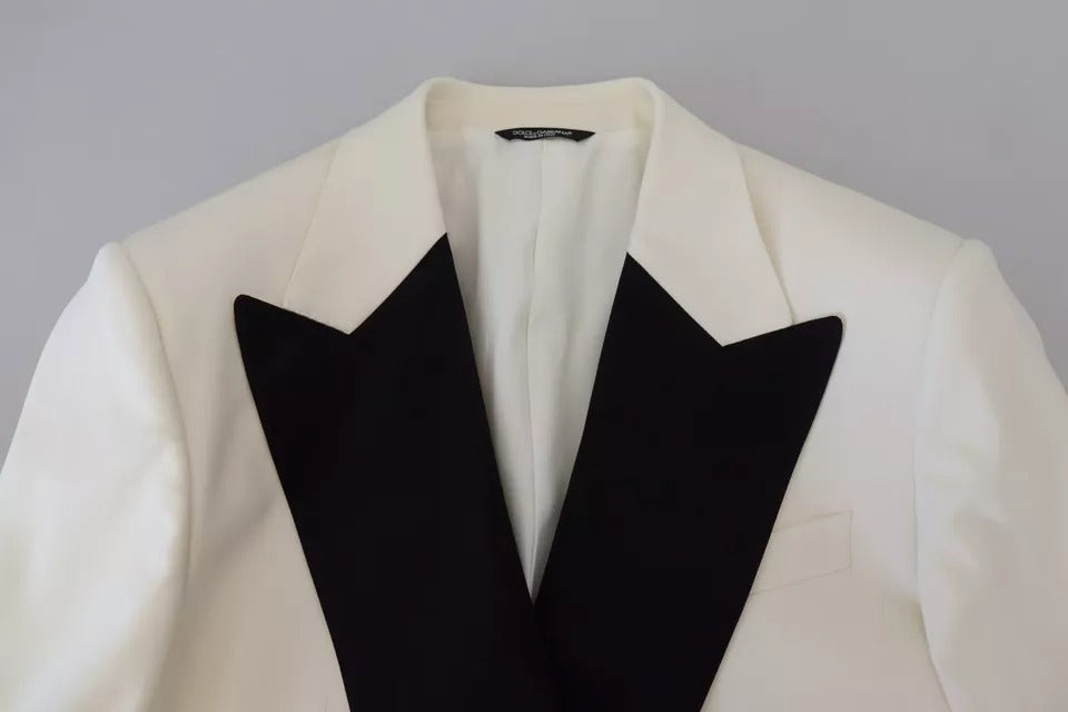 Dolce & Gabbana White Double Breasted 2 Piece SICILIA Suit by Dolce & Gabbana
