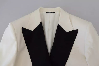 Dolce & Gabbana White Double Breasted 2 Piece SICILIA Suit by Dolce & Gabbana