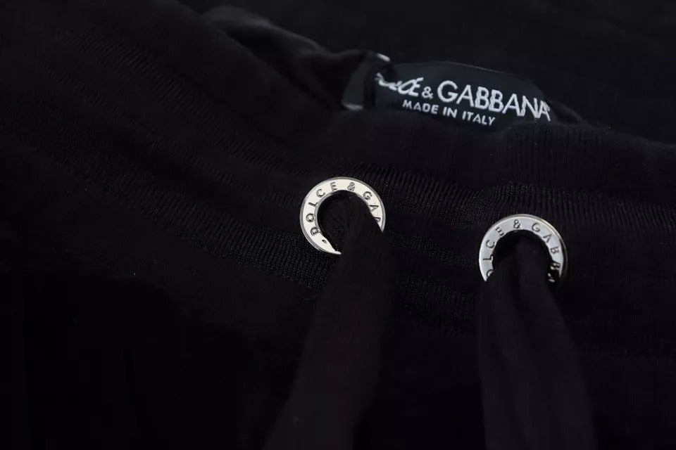 Dolce & Gabbana Black Cotton Skinny Jogger Sweatpants Pants by Dolce & Gabbana