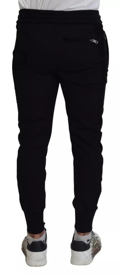 Dolce & Gabbana Black Cotton Blend Jogger Sweatpants Pants by Dolce & Gabbana