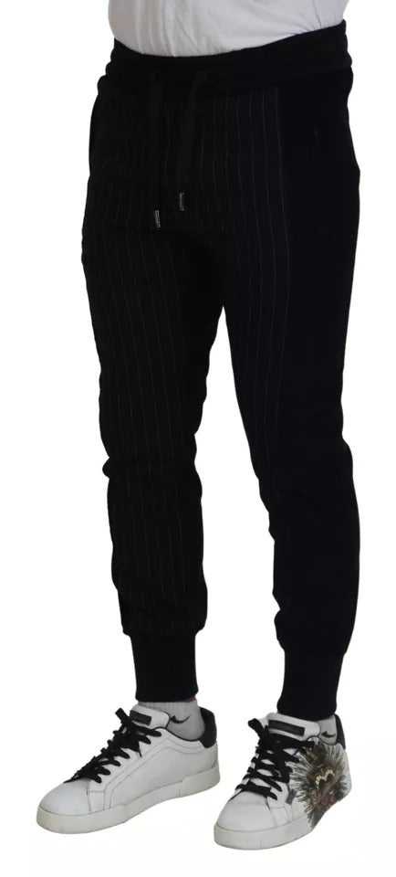 Dolce & Gabbana Black Cotton Blend Jogger Sweatpants Pants by Dolce & Gabbana