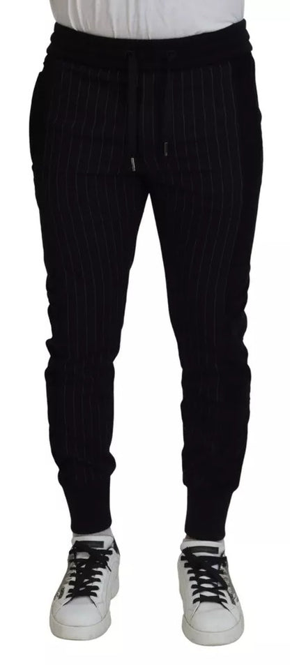 Dolce & Gabbana Black Cotton Blend Jogger Sweatpants Pants by Dolce & Gabbana
