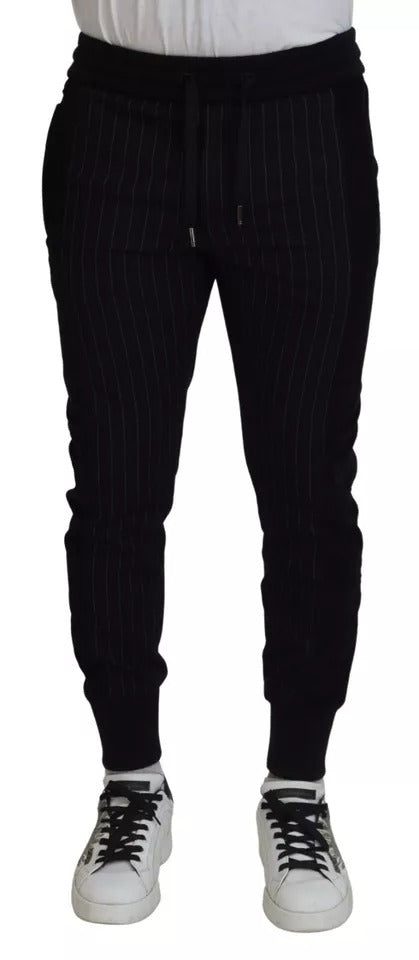 Dolce & Gabbana Black Cotton Blend Jogger Sweatpants Pants by Dolce & Gabbana