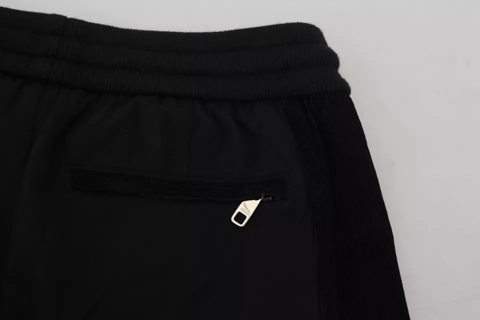 Dolce & Gabbana Black Cotton Blend Jogger Sweatpants Pants by Dolce & Gabbana