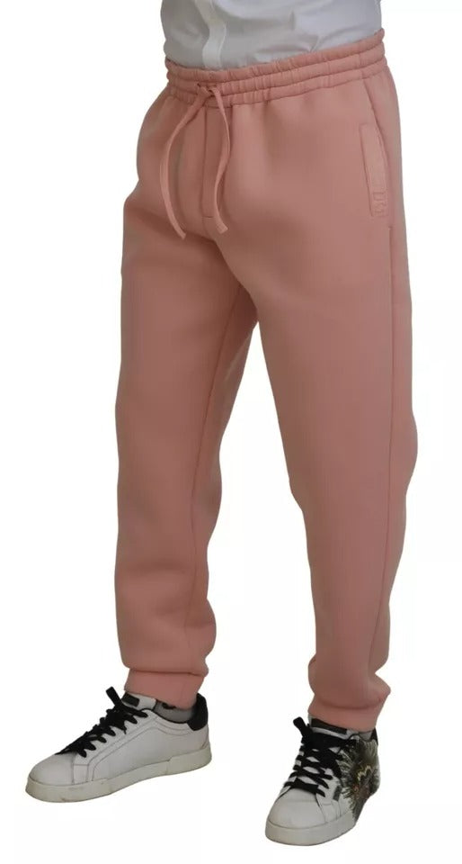 Dolce & Gabbana Pink Polyester Sweatpants Jogger Pants by Dolce & Gabbana