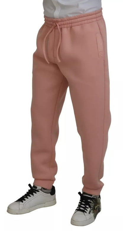 Dolce & Gabbana Pink Polyester Sweatpants Jogger Pants by Dolce & Gabbana