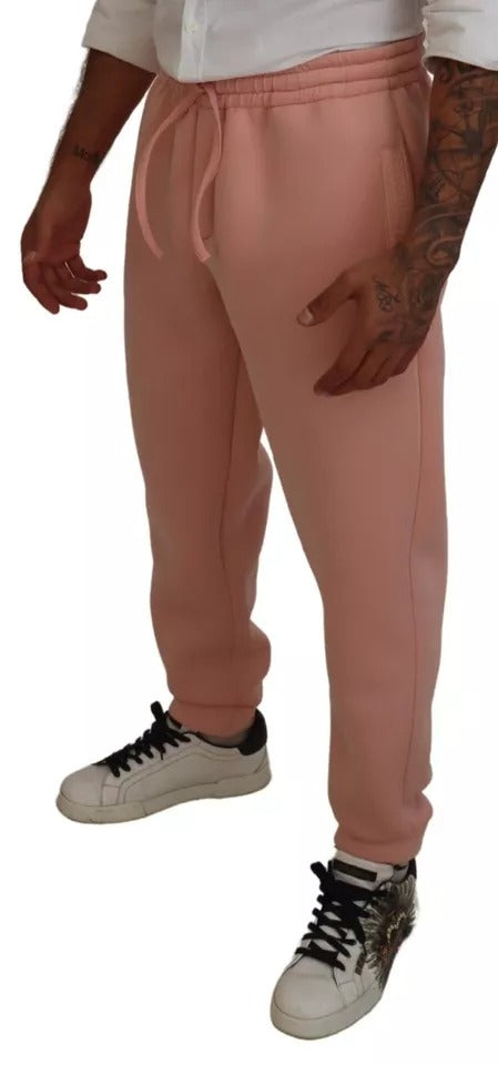 Dolce & Gabbana Pink Polyester Sweatpants Jogger Pants by Dolce & Gabbana