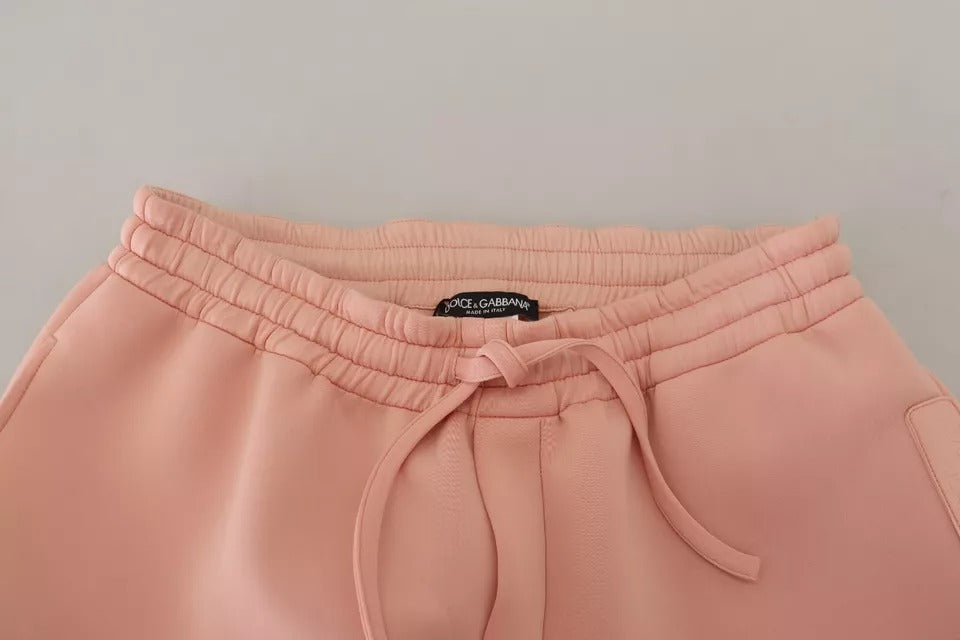 Dolce & Gabbana Pink Polyester Sweatpants Jogger Pants by Dolce & Gabbana