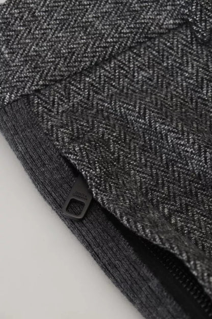 Dolce & Gabbana Gray Chevron Viscose Skinny Pants by Dolce & Gabbana