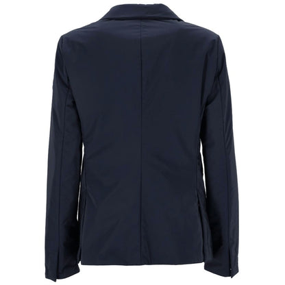 People Of Shibuya Blue Polyester Jackets &amp; Coat