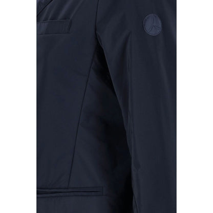 People Of Shibuya Blue Polyester Jackets &amp; Coat