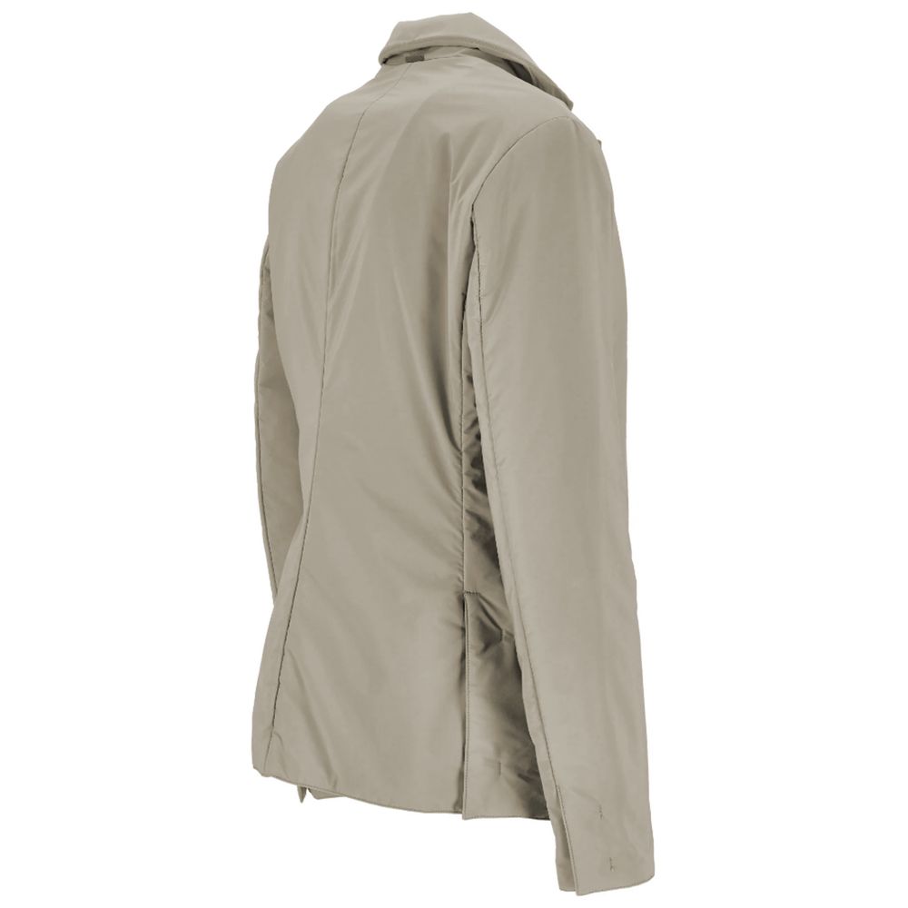 People Of Shibuya Beige Polyester Jackets &amp; Coat