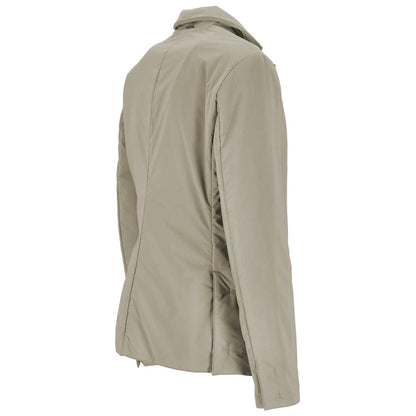People Of Shibuya Beige Polyester Jackets &amp; Coat
