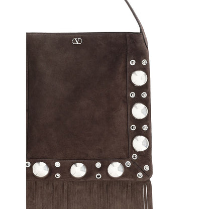 Sac à bandoulière en cuir suédé Valentino Garavani