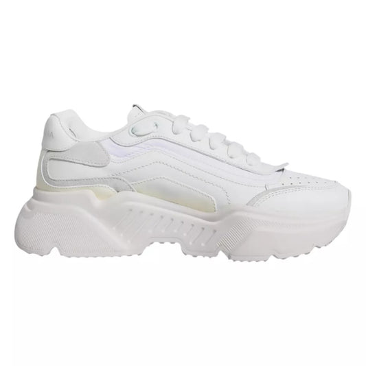 Dolce & Gabbana White Daymaster Low Top Sneakers Shoes by Dolce & Gabbana