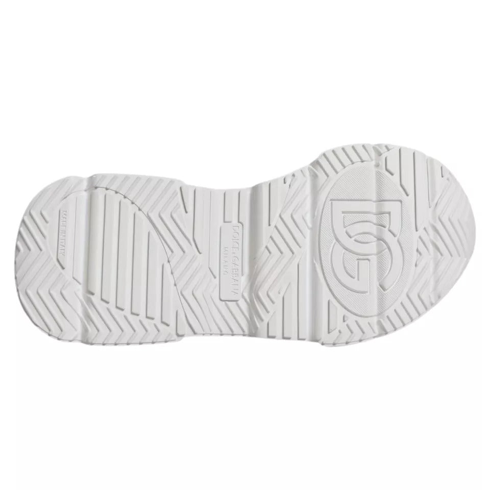 Dolce & Gabbana White Daymaster Low Top Sneakers Shoes by Dolce & Gabbana