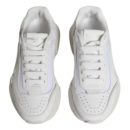 Dolce & Gabbana White Daymaster Low Top Sneakers Shoes by Dolce & Gabbana