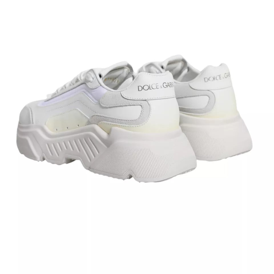 Dolce & Gabbana White Daymaster Low Top Sneakers Shoes by Dolce & Gabbana