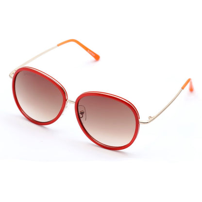 Lancaster Red Metal Sunglasses by Lancaster