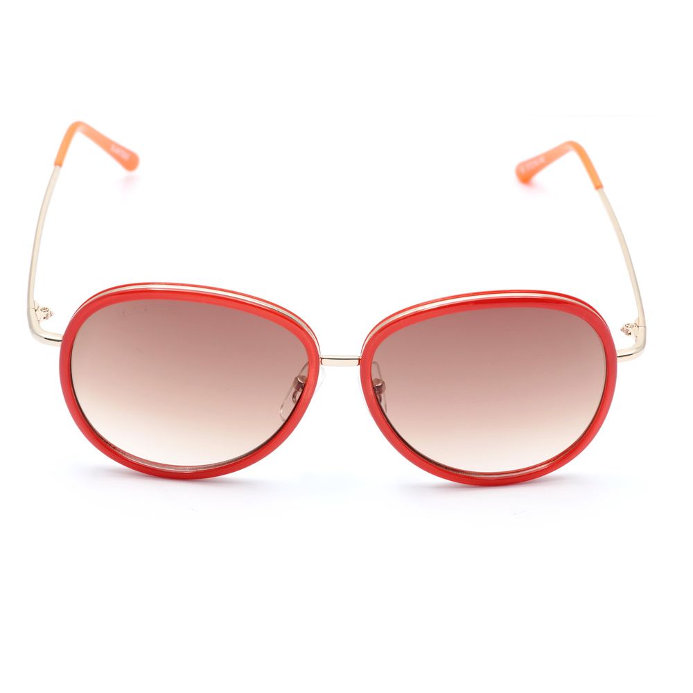 Lancaster Red Metal Sunglasses by Lancaster