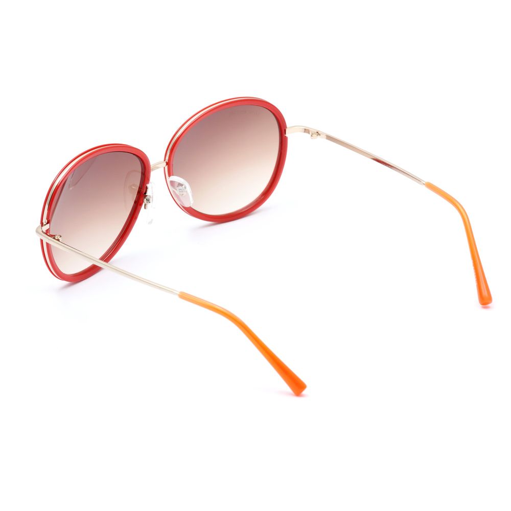 Lancaster Red Metal Sunglasses by Lancaster