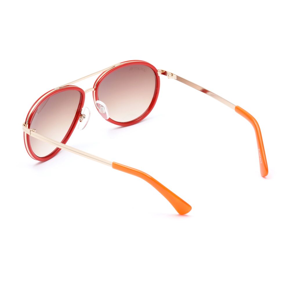 Lancaster Red Metal Sunglasses by Lancaster