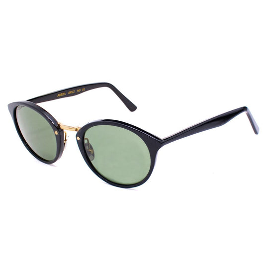 Lunettes de soleil LGR en cuir de veau noir