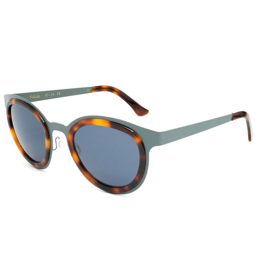 Lunettes de soleil LGR en acier inoxydable bleu