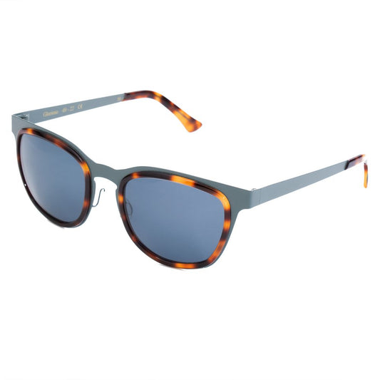 Lunettes de soleil LGR en acier inoxydable bleu