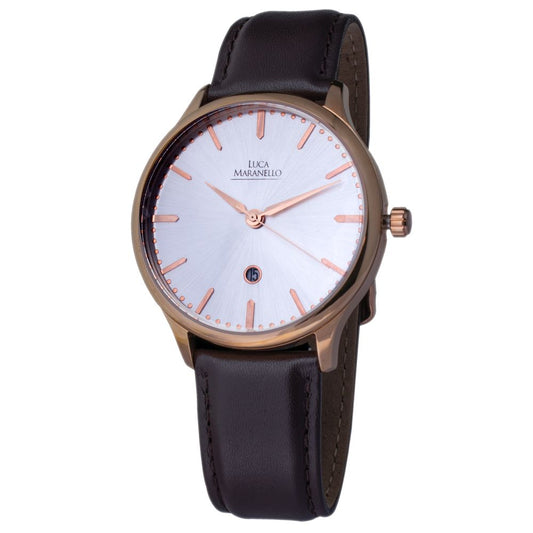 Montre Luca Maranello en cuir marron