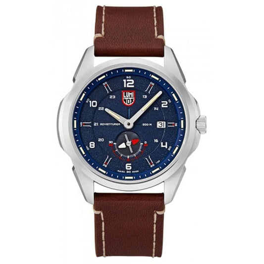 Montre Luminox en cuir marron