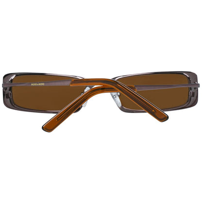 More & More Brown Metal Sunglasses by More & More