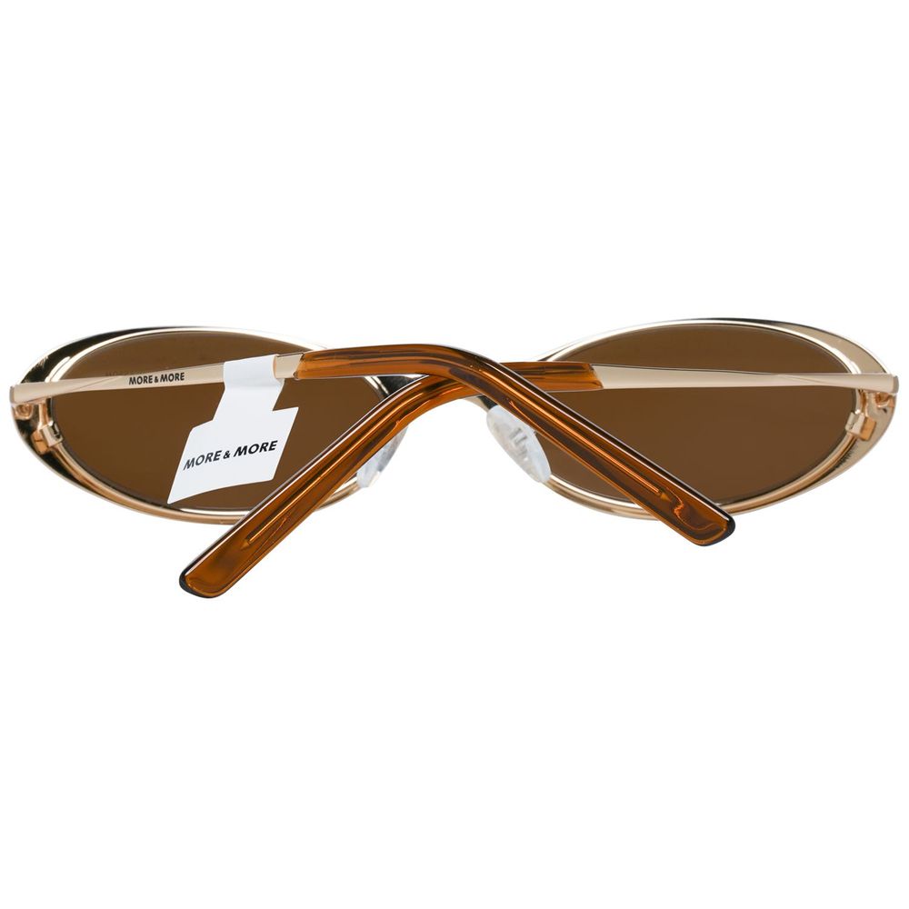 More & More Gold Metal Sunglasses by More & More