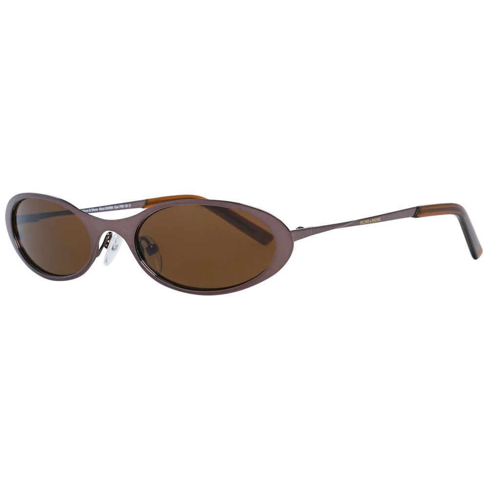 More & More Brown Metal Sunglasses by More & More