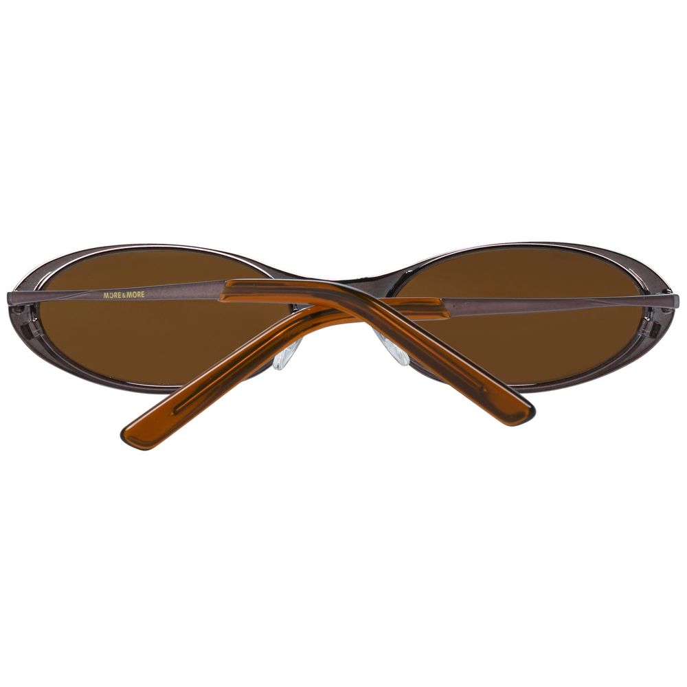 More & More Brown Metal Sunglasses by More & More