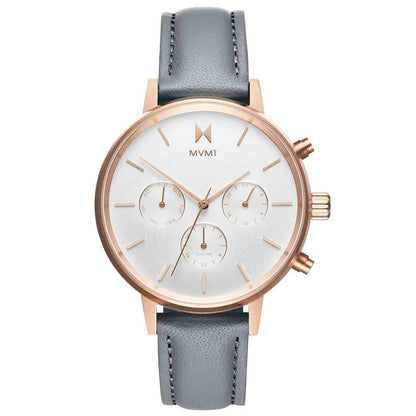 Montre MVMT en cuir gris