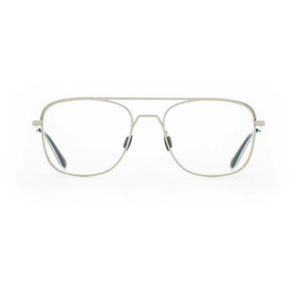 Montures Vuarnet en acier inoxydable blanc