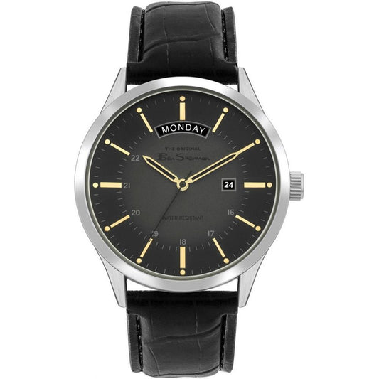 Montre Ben Sherman en cuir noir