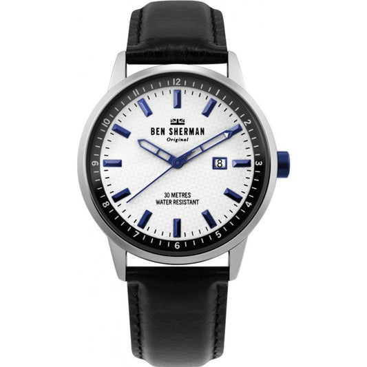 Montre Ben Sherman en cuir noir