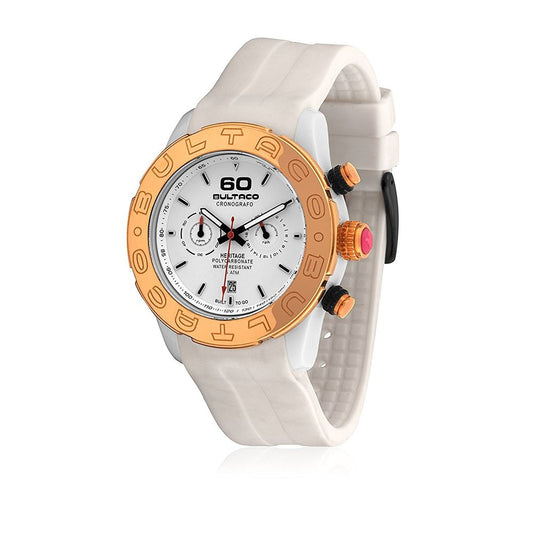 Montre Bultaco en caoutchouc blanc