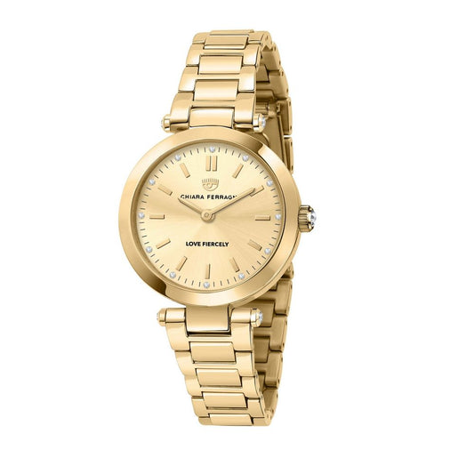 Montre Chiara Ferragni en acier inoxydable doré
