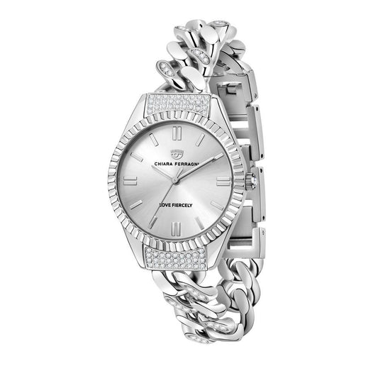 Montre Chiara Ferragni en acier inoxydable argenté