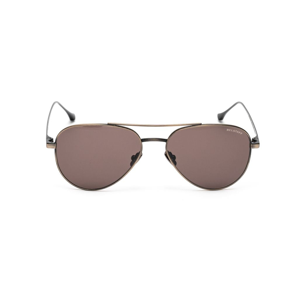 Lunettes de soleil Belstaff en acier inoxydable marron