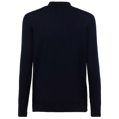 Alpha Studio Blue Cotton Shirt by Alpha Studio