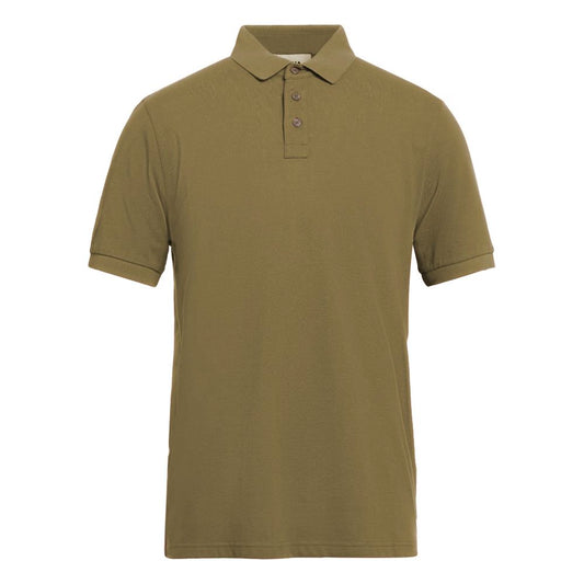 Polo en coton vert Alpha Studio