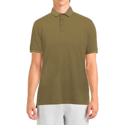 Polo en coton vert Alpha Studio