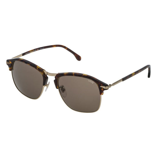 Lunettes de soleil Lozza en cuir de veau marron