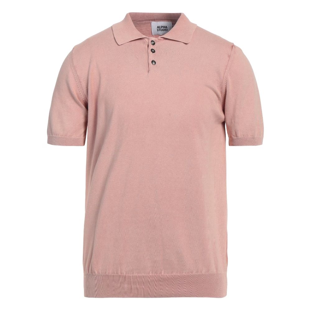 Polo en coton rose Alpha Studio